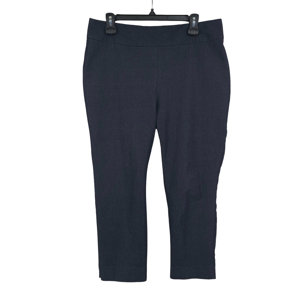 Chicos So Slimming Tencel Pull On Slim Ankle Stretch Crop Pants Womens 2